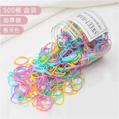 500 Pack Transparent Rubber Bands for Girls Hair Accessories - Image 3