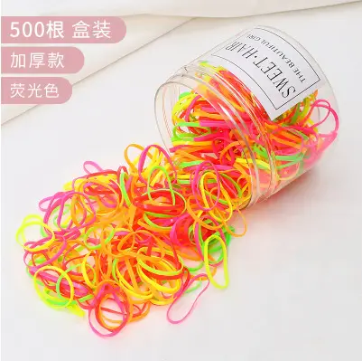 500 Pack Transparent Rubber Bands for Girls Hair Accessories - Image 5