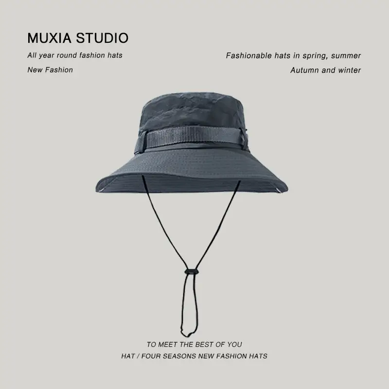 Men's UV Protective Bucket Hat for Summer & Outdoor Use - Image 2