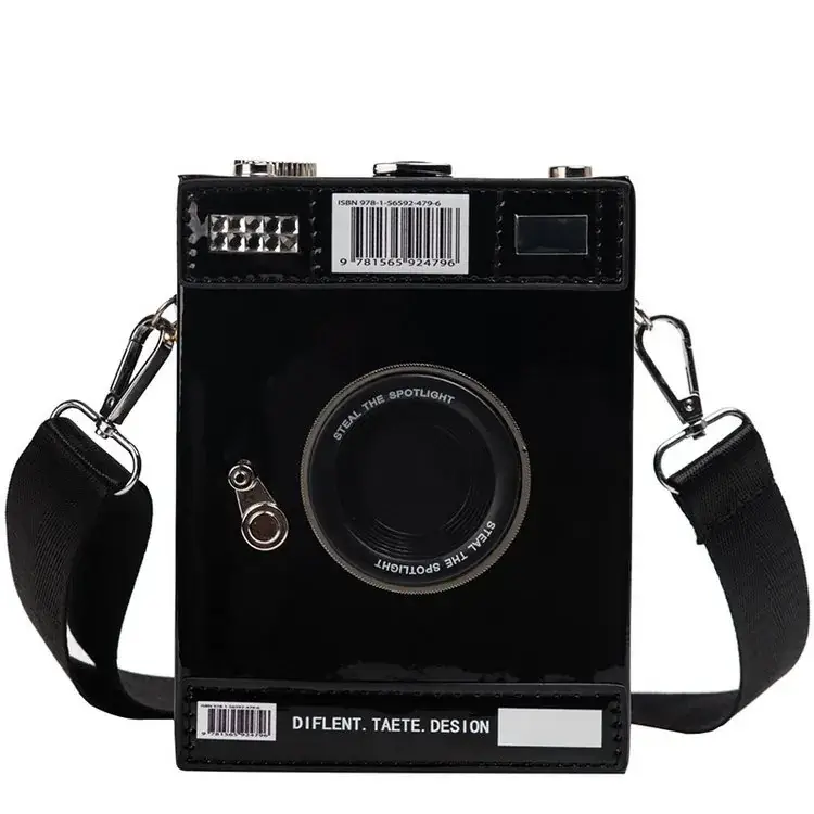 2023 Black Wide Shoulder Strap Camera Bag — feature 25
