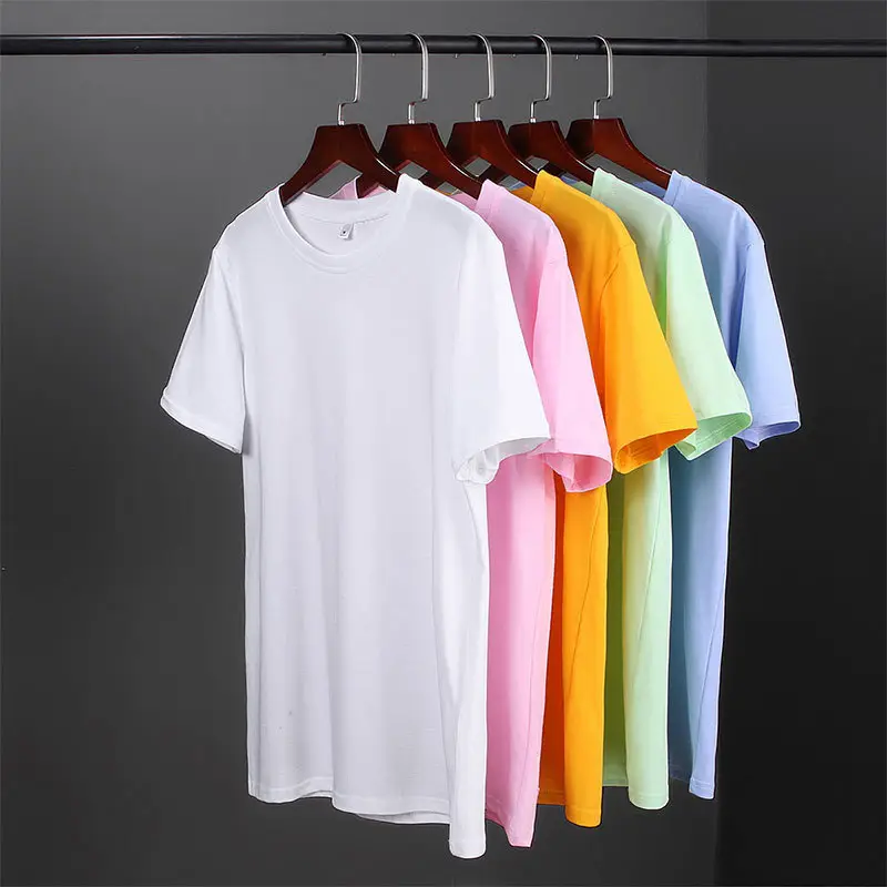 Pink Solid Short Sleeve T-Shirt for Men Women