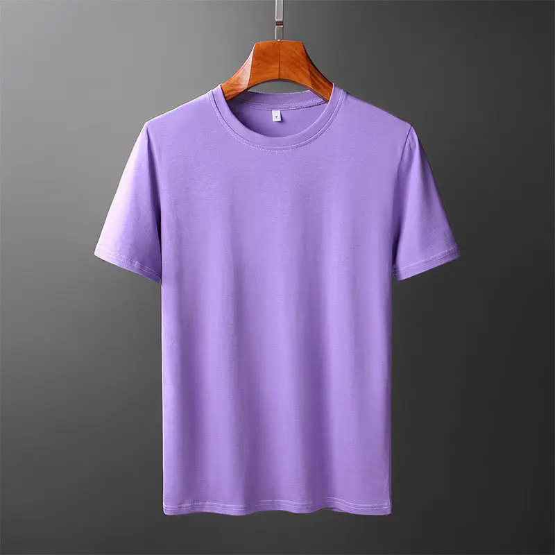 Pink Solid Short Sleeve T-Shirt for Men Women