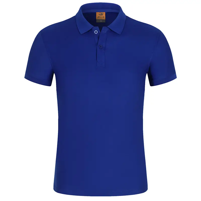 Blue Short Sleeve Polo T-Shirt for Men - Image 5
