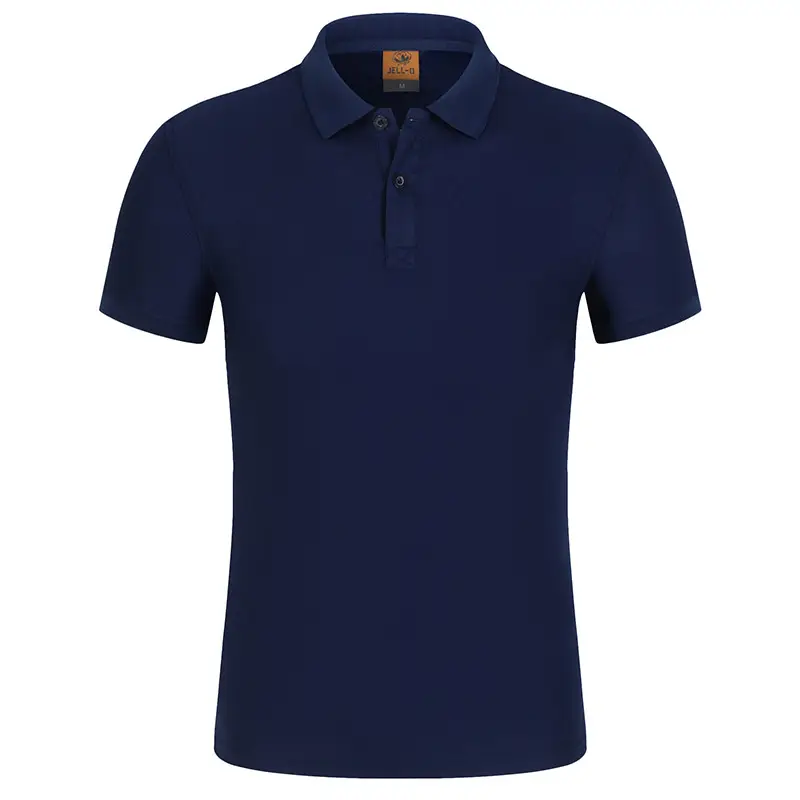 Blue Short Sleeve Polo T-Shirt for Men - Image 7