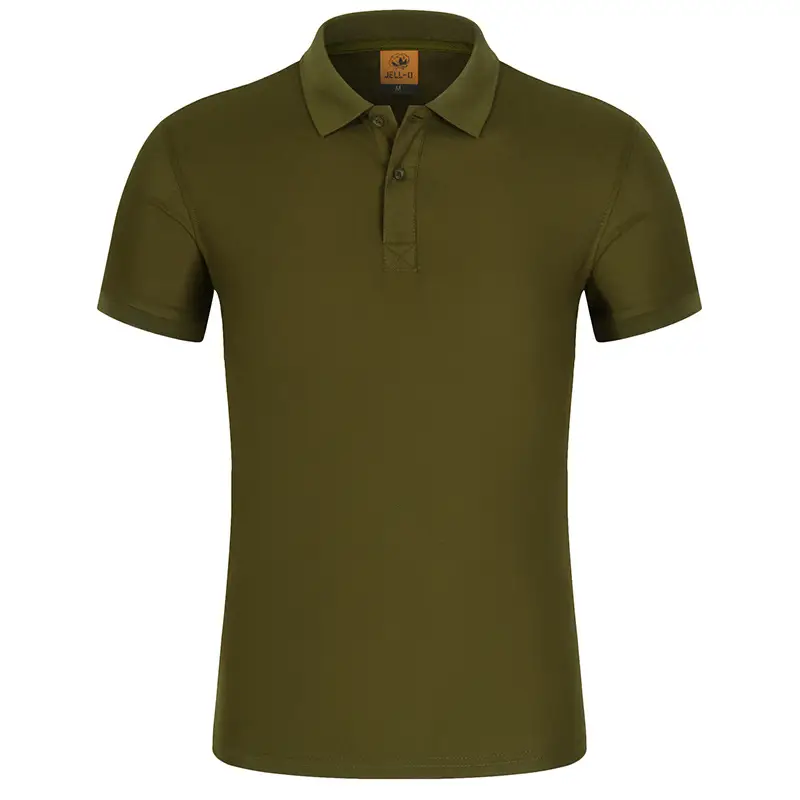 Blue Short Sleeve Polo T-Shirt for Men - Image 9