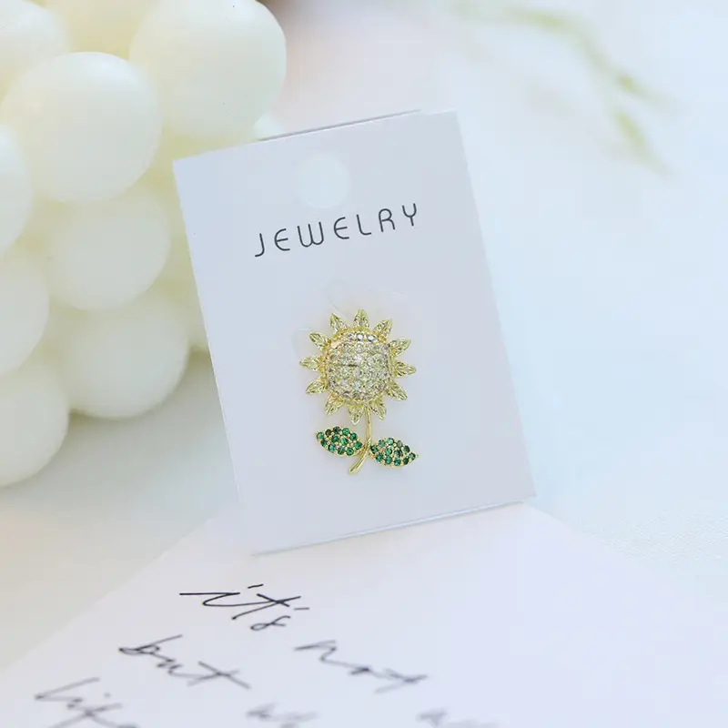 Japanese Sunflower Collar Pin for Women - Image 4