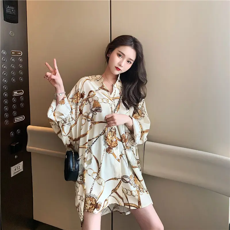 Women's Chiffon Sun Protection Mid-Length Dress - Image 4