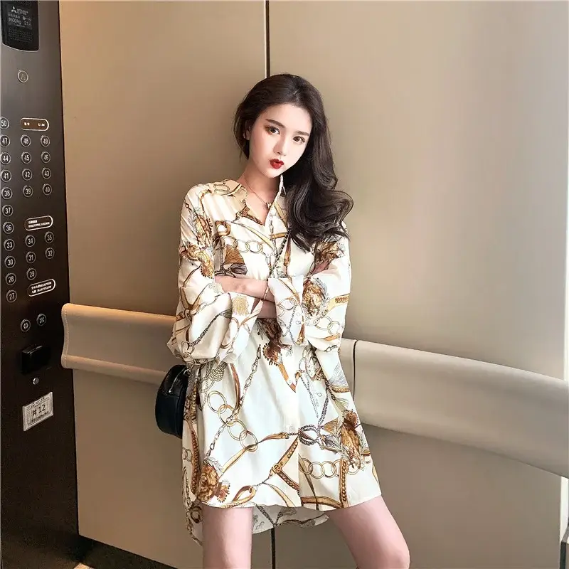 Women's Chiffon Sun Protection Mid-Length Dress — feature 5