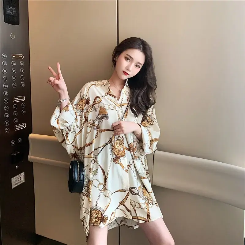 Women's Chiffon Sun Protection Mid-Length Dress — feature 9