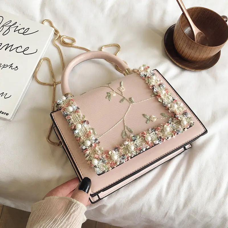 Pink Korean Style Crossbody Bag for Women