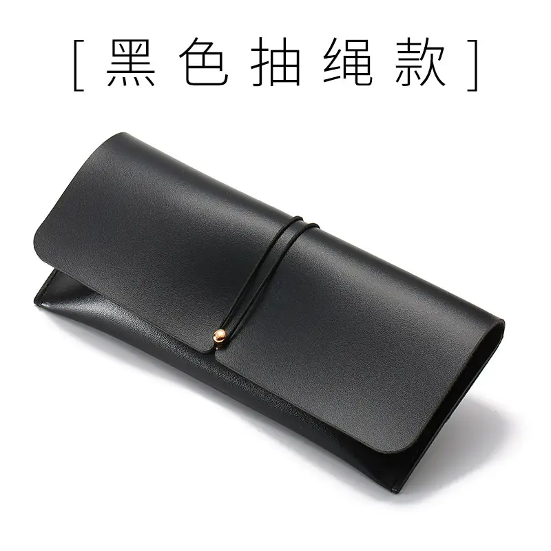 Portable Leather Sunglasses Pouch Soft Pouch for Sunglasses