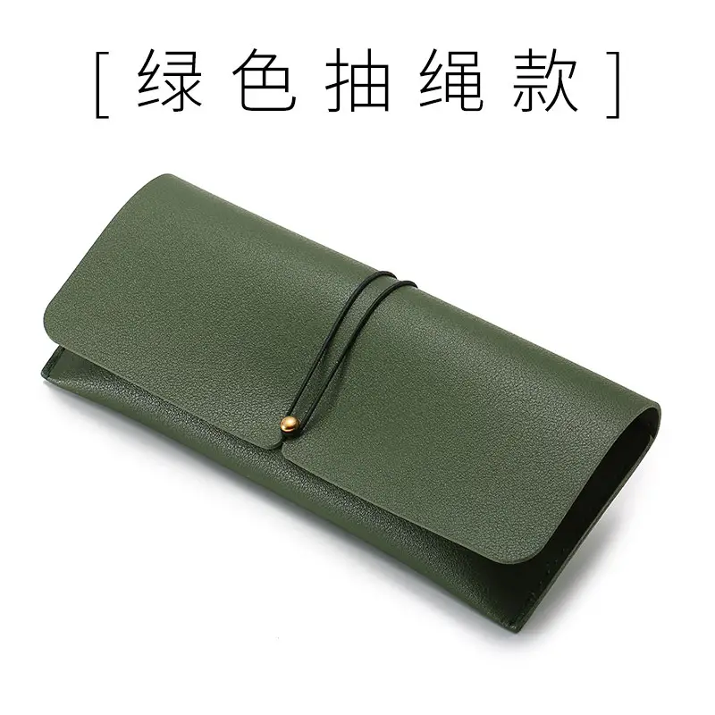 Portable Leather Sunglasses Pouch Soft Pouch for Sunglasses