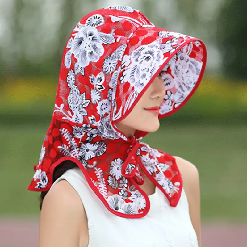 Blue Floral Foldable Sun Hat for Kids Beach Wear - Image 6