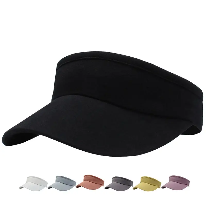 Women White UV Visor Cap Summer Sports Sunshade - Image 16