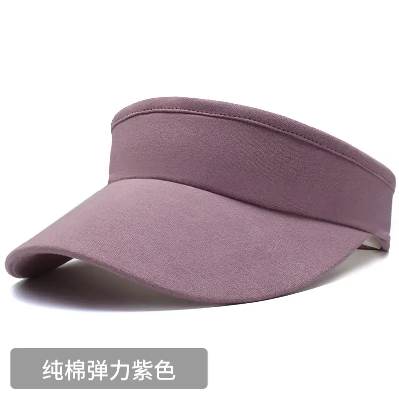 Women White UV Visor Cap Summer Sports Sunshade - Image 5