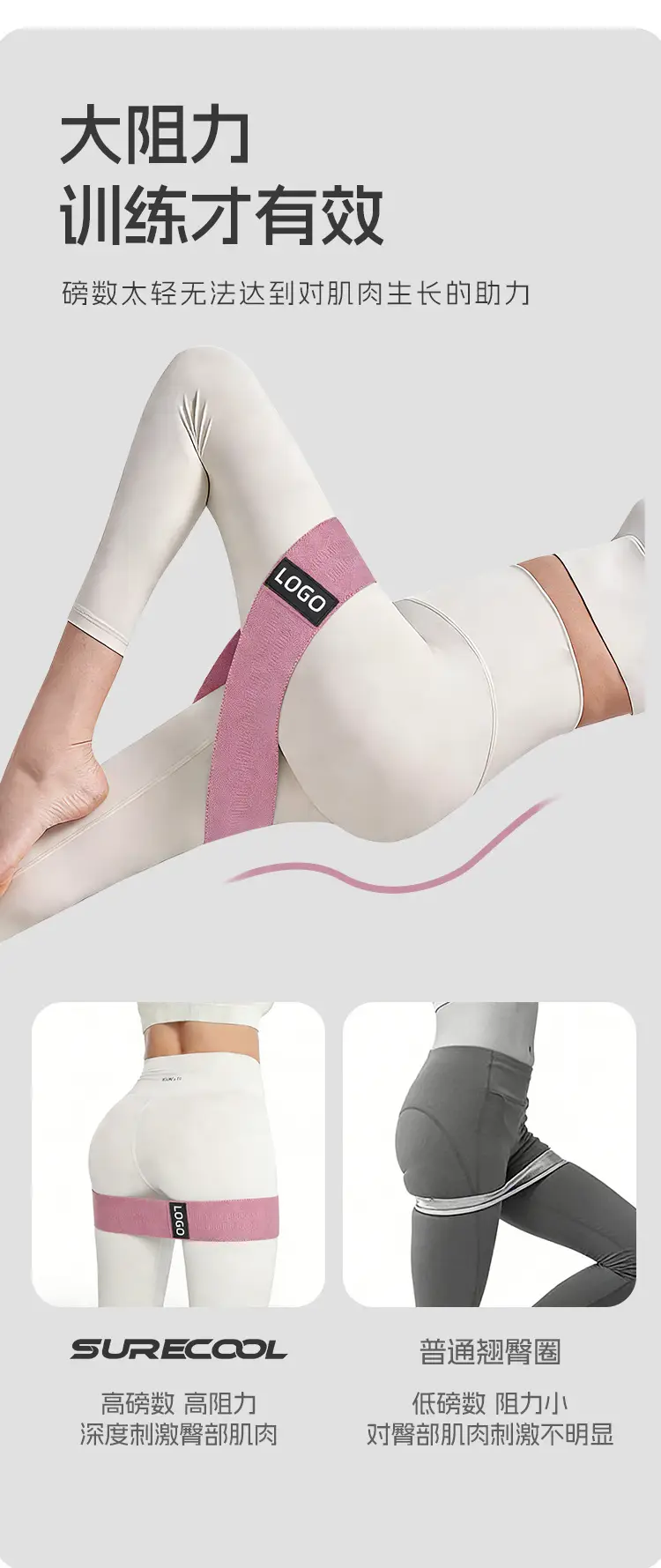 Resistance Band Yoga Hip Band Hip Circle Stretch Band Stretching Exercise Rubber Band Slimming Leg Training Resistance Band Shaping Beautiful Buttocks — feature 10