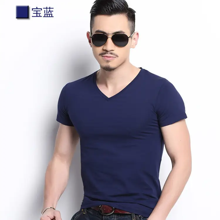 Men's Black Slim Fit T-Shirt Short Sleeve - Image 15