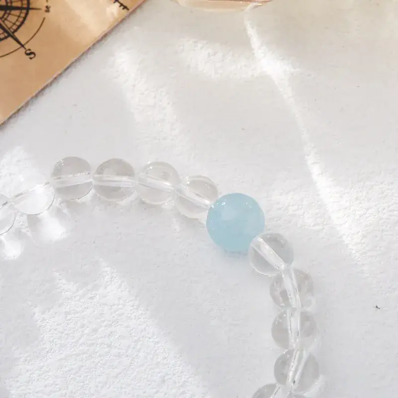 Aquamarine Crystal Bracelet for Women - Image 10