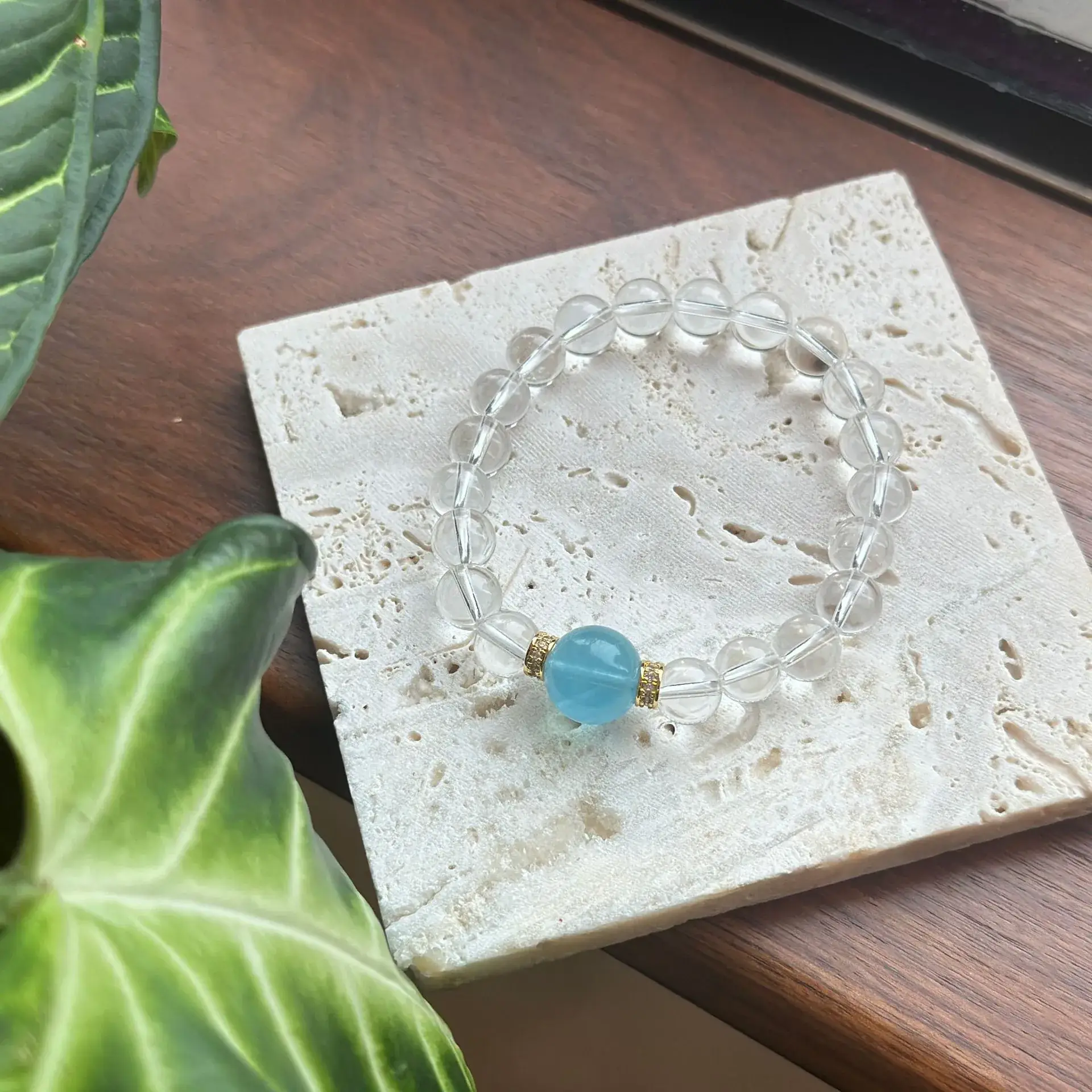 Aquamarine Crystal Bracelet for Women - Image 6