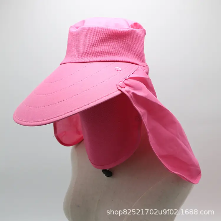 Pink Women's Anti-UV Windproof Sun Hat - Image 4