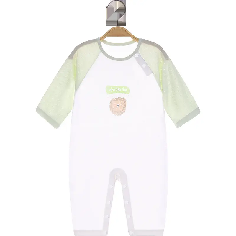 Baby Long Sleeve Pajamas Bamboo Fiber Spring - Image 17