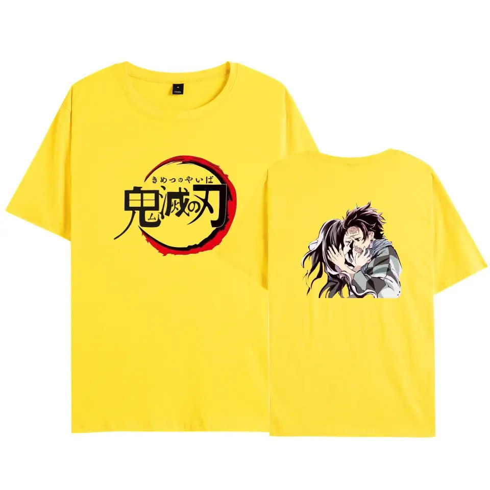 Cross-border Youth Ghost Extermination T-Shirt Grey - Image 35