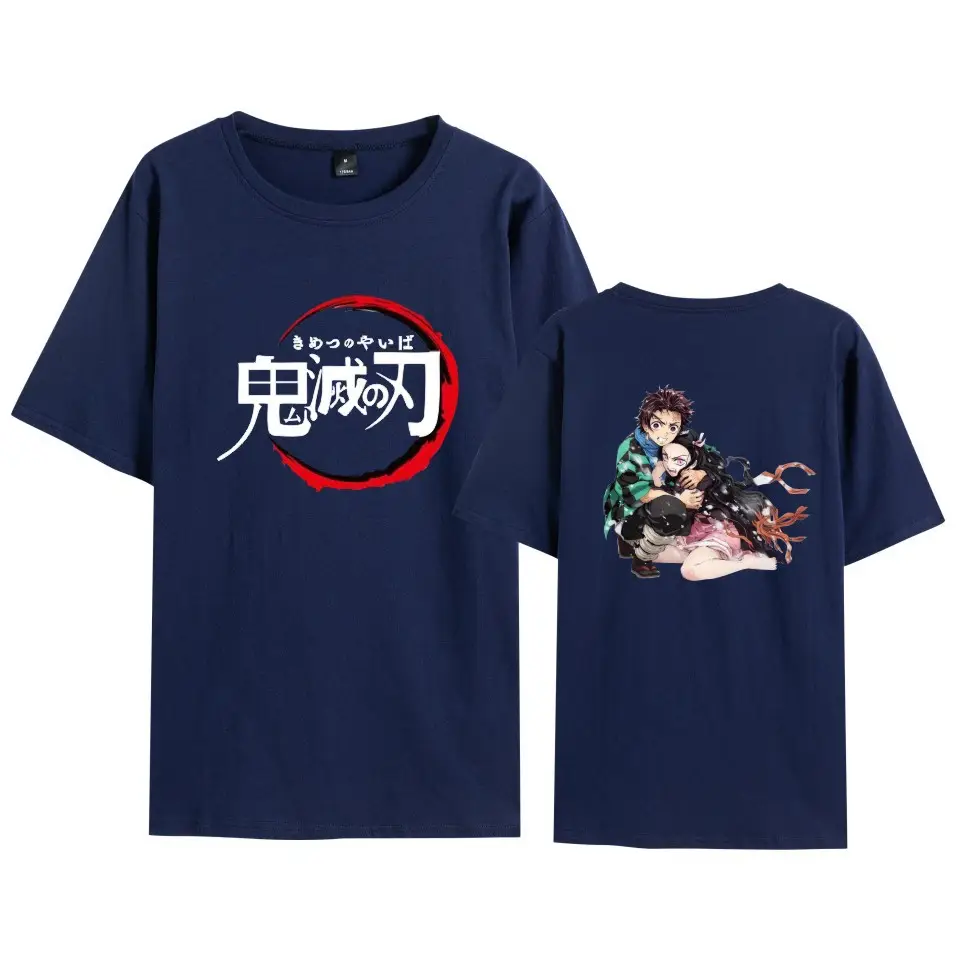 Cross-border Youth Ghost Extermination T-Shirt Grey - Image 18