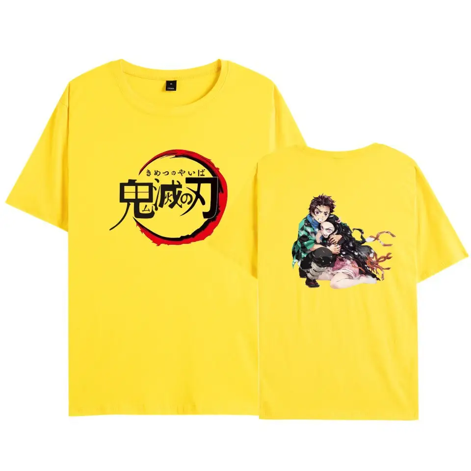 Cross-border Youth Ghost Extermination T-Shirt Grey - Image 21