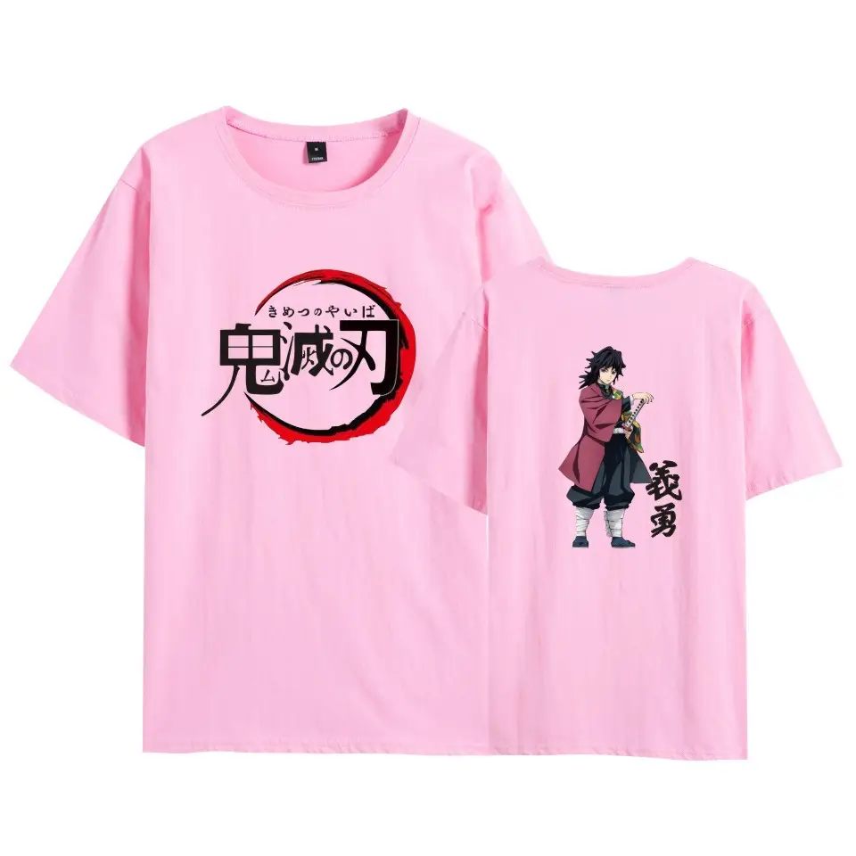 Cross-border Youth Ghost Extermination T-Shirt Grey - Image 5