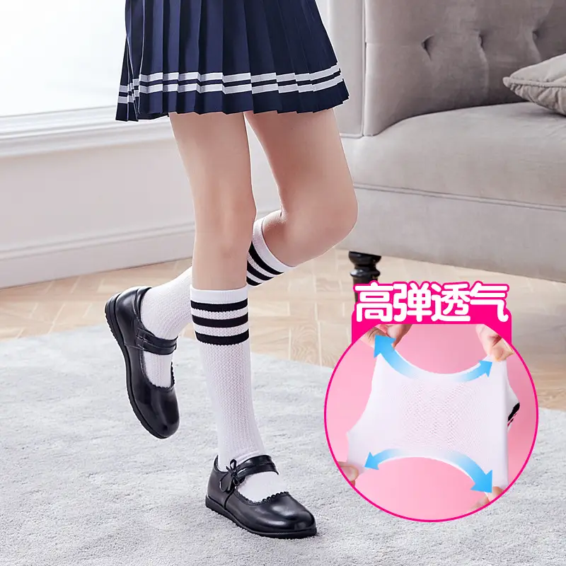 Children's Striped Over-the-Knee Socks Summer Breathable - Image 17