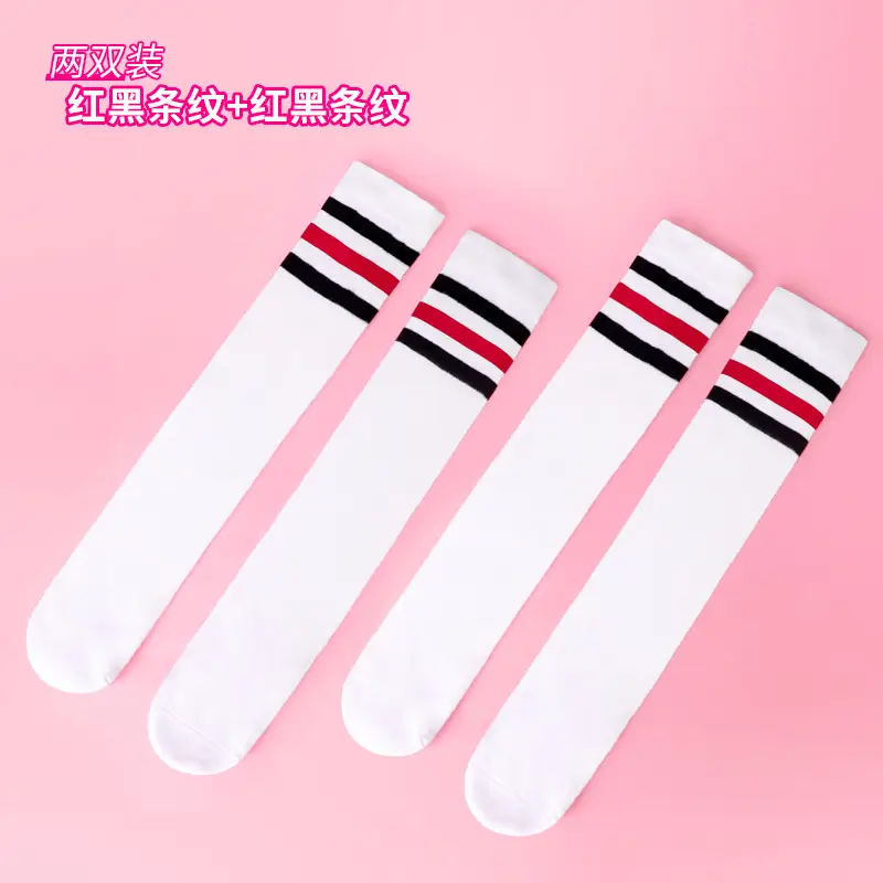 Children's Striped Over-the-Knee Socks Summer Breathable - Image 13