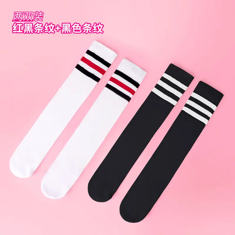 Children's Striped Over-the-Knee Socks Summer Breathable - Image 14