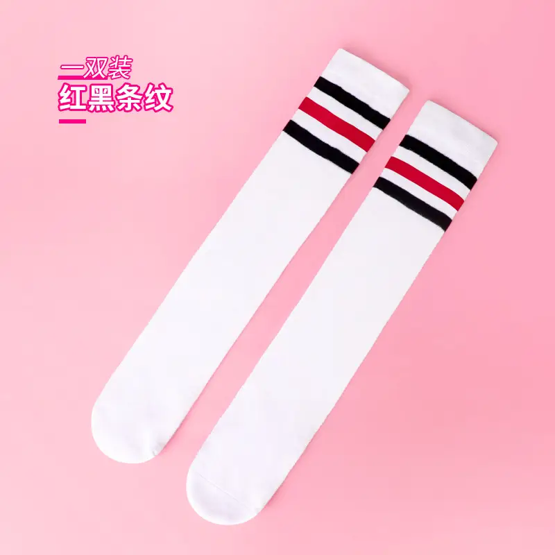 Children's Striped Over-the-Knee Socks Summer Breathable - Image 2