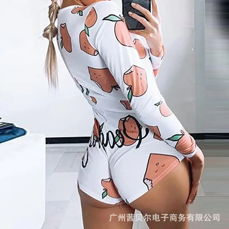 2020 Printed Long Sleeve Nightwear Set Red Christmas - Image 2