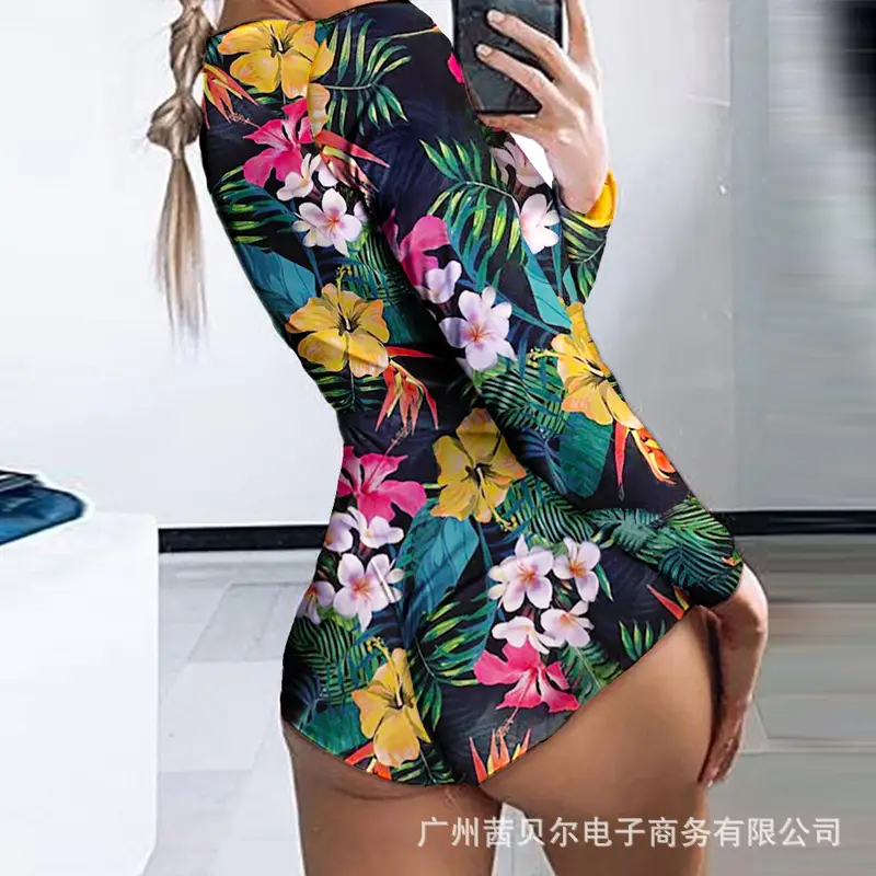 2020 Printed Long Sleeve Nightwear Set Red Christmas - Image 9
