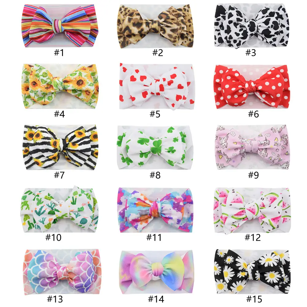 Baby Cactus Hair Belt with Big Bow Headband - Image 32