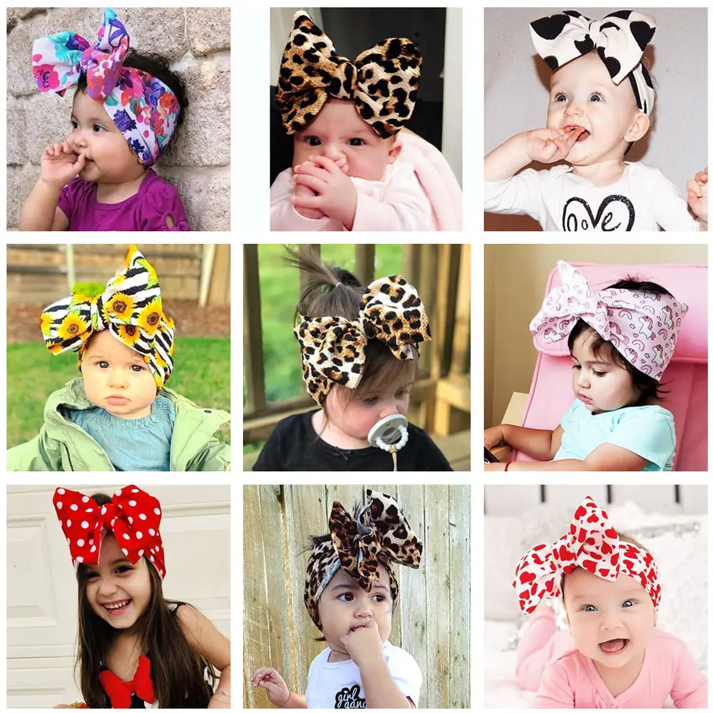 Baby Cactus Hair Belt with Big Bow Headband - Image 34