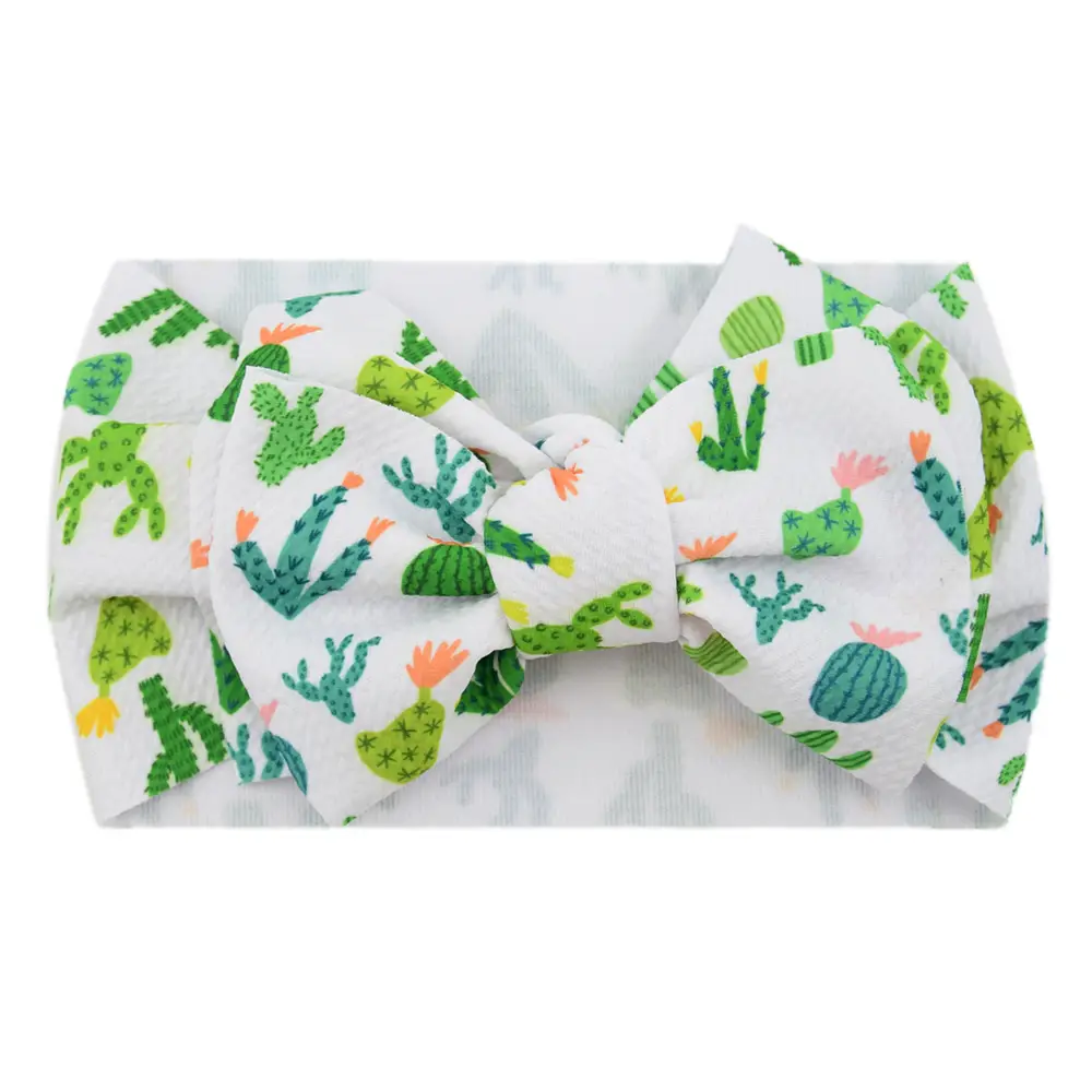 Baby Cactus Hair Belt with Big Bow Headband - Image 10