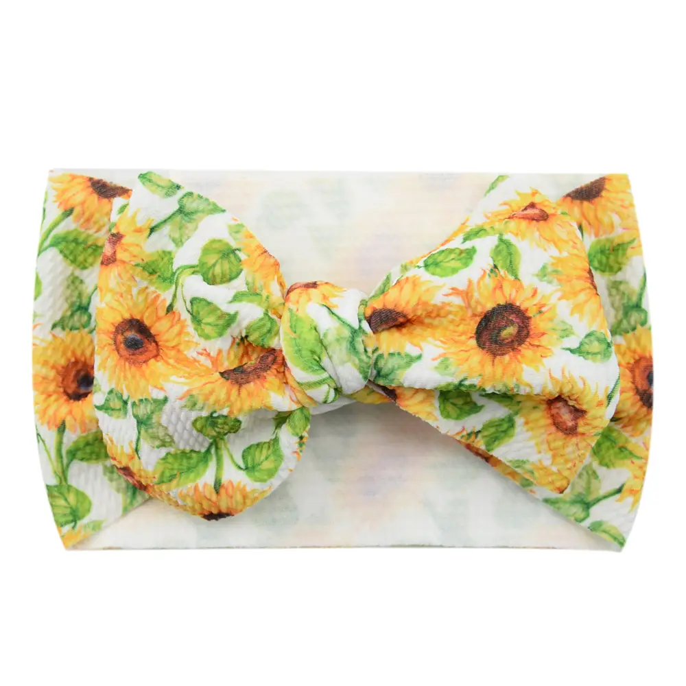 Baby Cactus Hair Belt with Big Bow Headband - Image 4