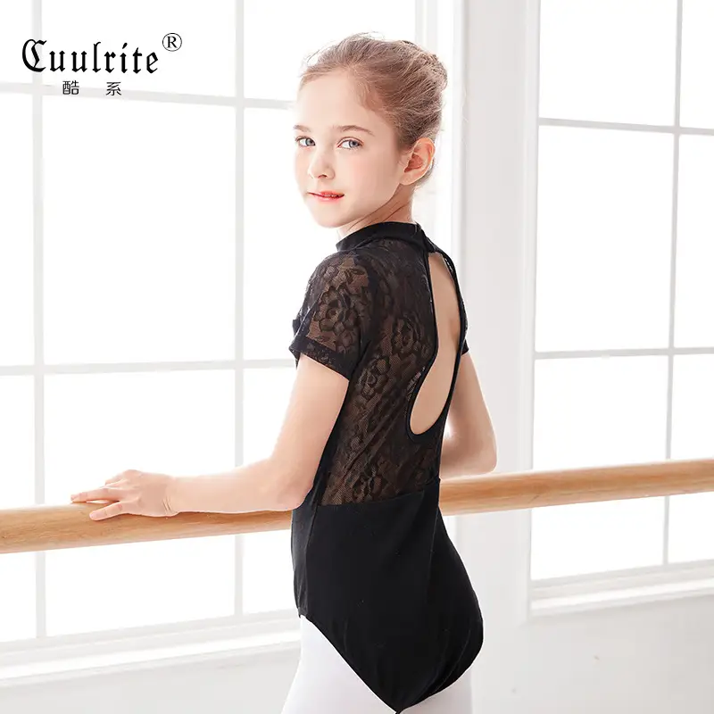 Children's Lace Backless Dance Bra Stand Collar - Image 5