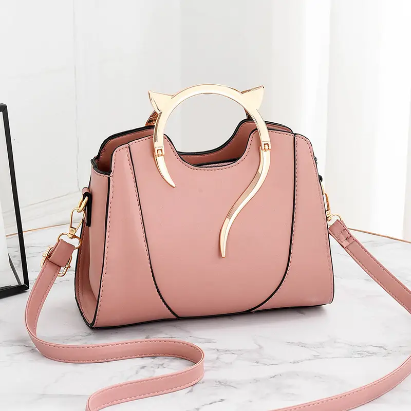 Green Gold Handle Ladies Handbag Large Capacity - Image 8