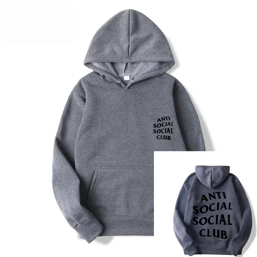 Anti Social Club Hoodie Orange Streetwear