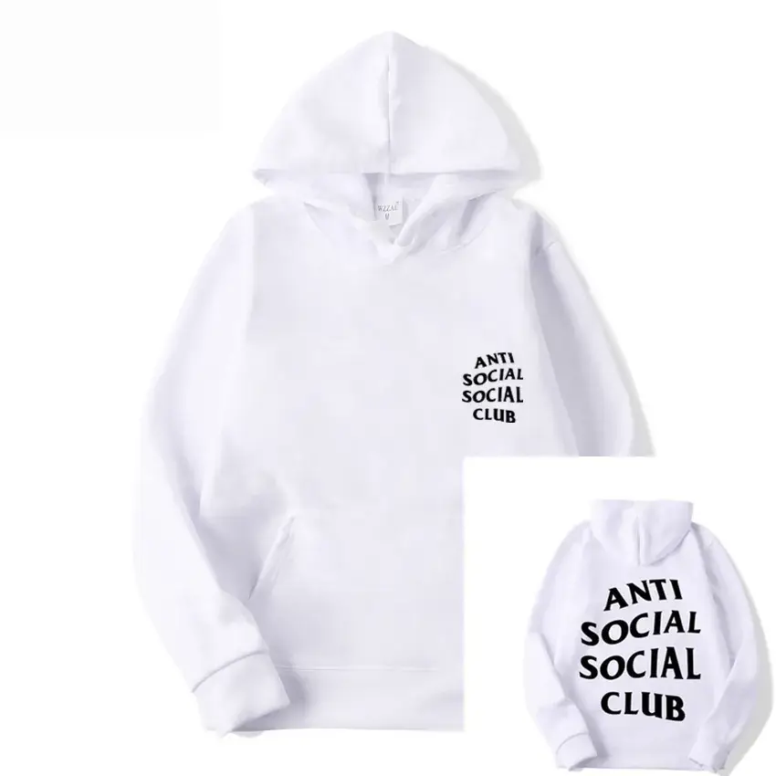 Anti Social Club Hoodie Orange Streetwear