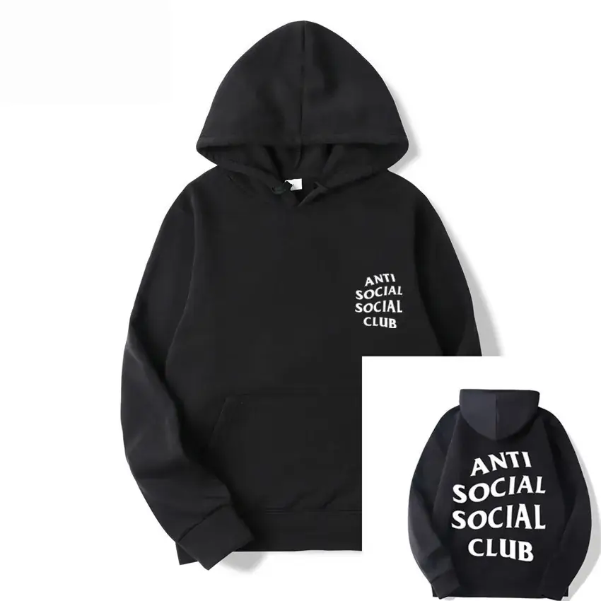 Anti Social Club Hoodie Orange Streetwear