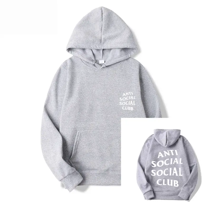 Anti Social Club Hoodie Orange Streetwear