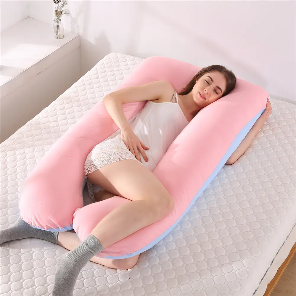 U-Shaped Nursing Pillow for Side Sleep Maternity Support - Image 40