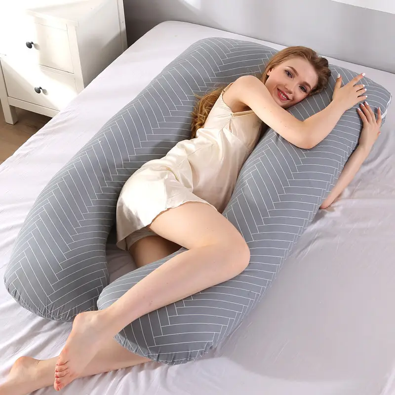 U-Shaped Nursing Pillow for Side Sleep Maternity Support - Image 10