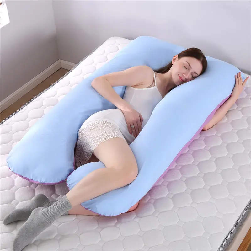 U-Shaped Nursing Pillow for Side Sleep Maternity Support - Image 12