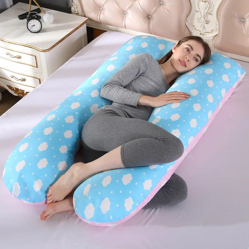 U-Shaped Nursing Pillow for Side Sleep Maternity Support - Image 16