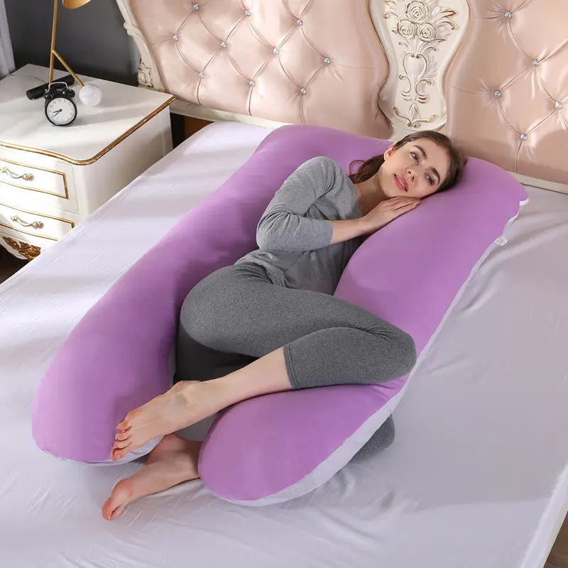 U-Shaped Nursing Pillow for Side Sleep Maternity Support - Image 18